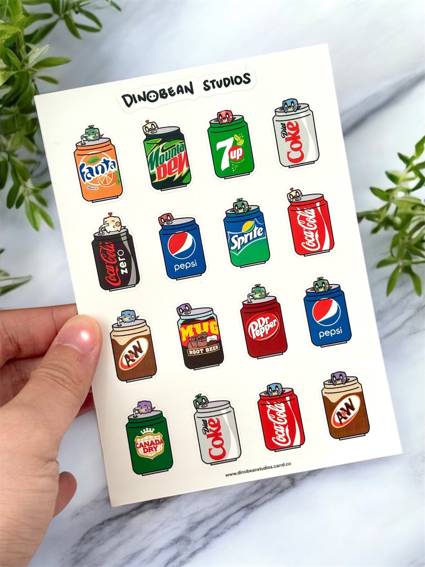 Pop Soda Drink Sticker Sheet product image (1)