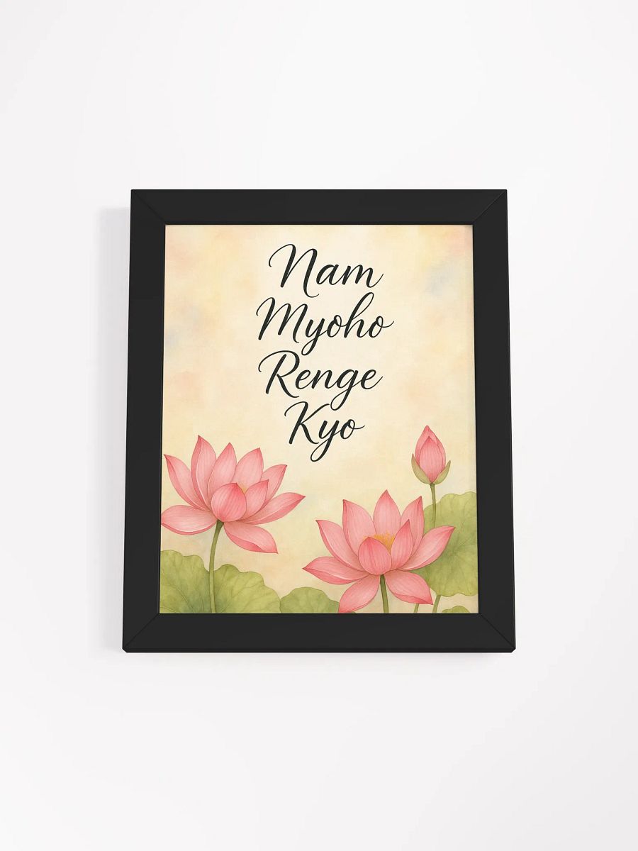 Nam Myoho Renge Kyo Framed Matte Poster product image (4)