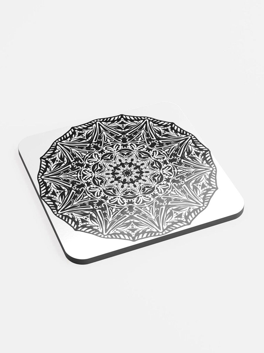 Ornate Zen: Glossed Cork Coaster product image (2)