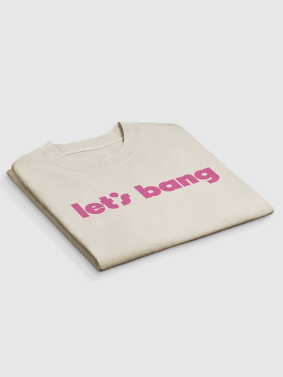 let's bang. white/pink, oversized tee product image (4)