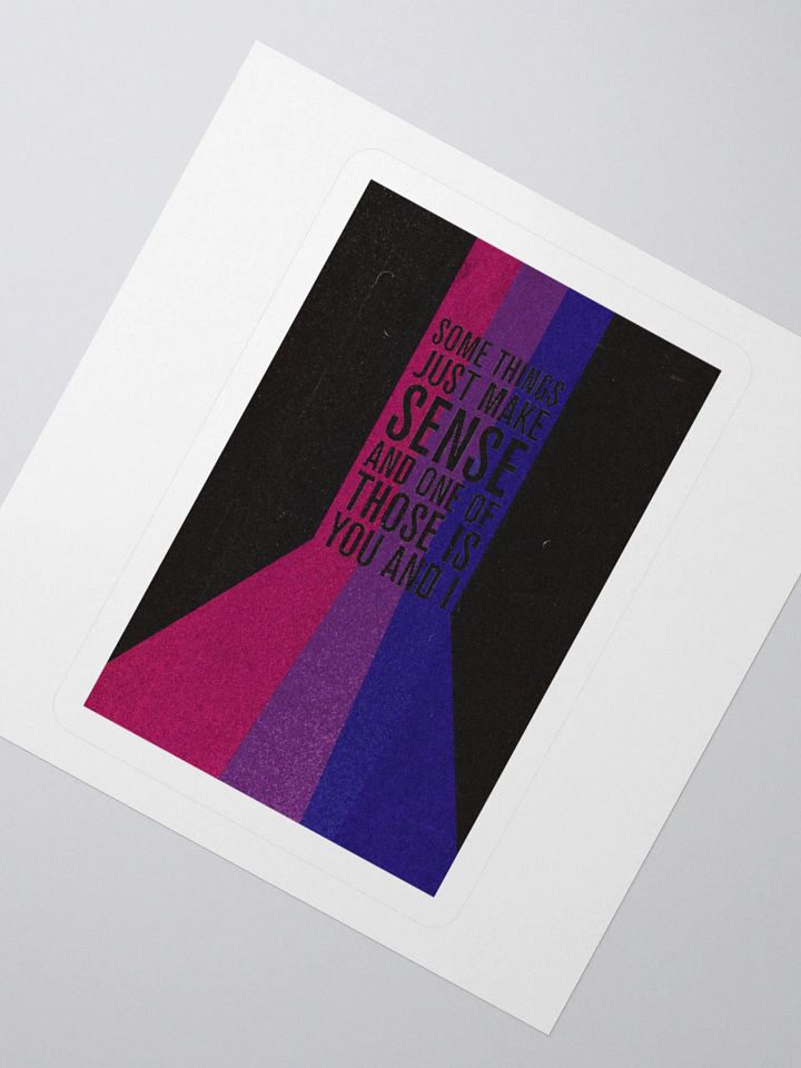 you and i - bisexual pride flag - die cut sticker product image (5)