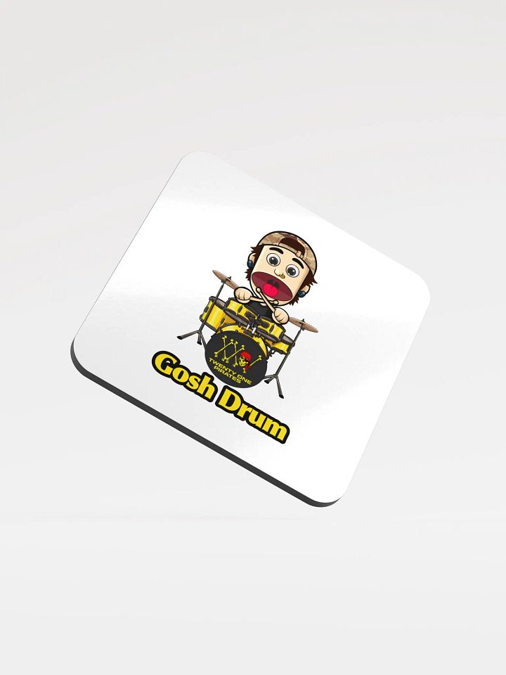Gosh Drum Glossed Cork Coaster product image (1)