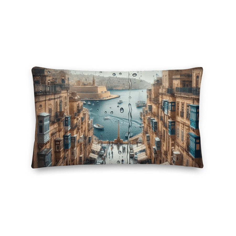 Mediterranean Escape Premium Pillow | AI Design product image (2)