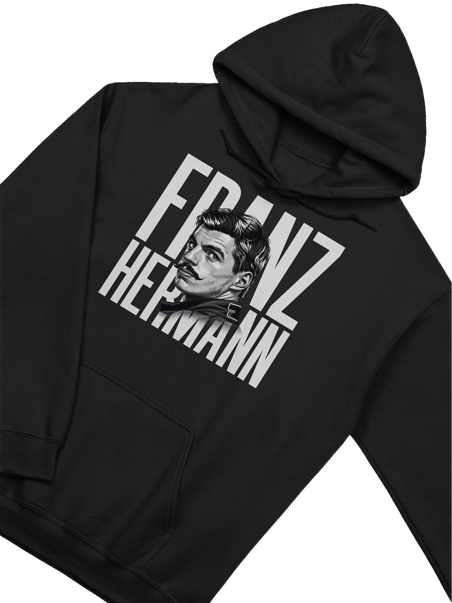 Franz Hermann Max Verstappen Meme Hoodie - F1 Nürburgring Legend Black & White Art product image (3)