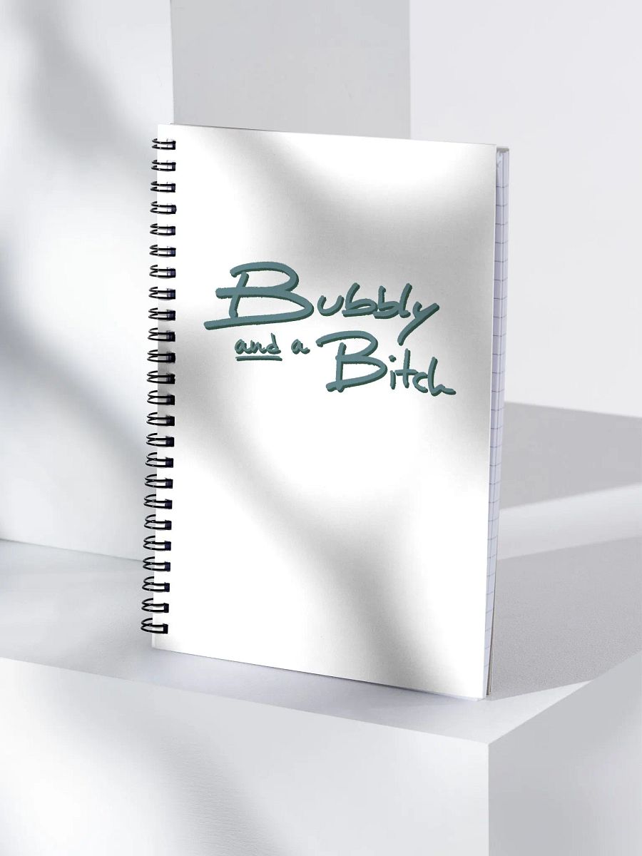 Bubbly and a B*tch (forest shadow design) notebook product image (3)