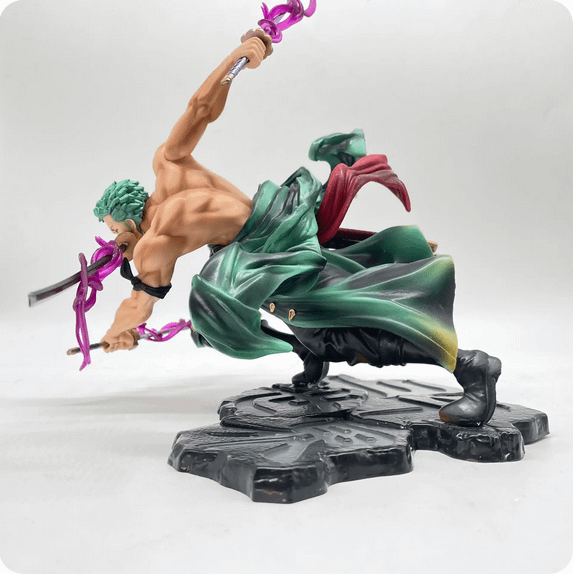 20CM One Piece Anime Figure GK Roronoa Zoro Three-blade product image (2)