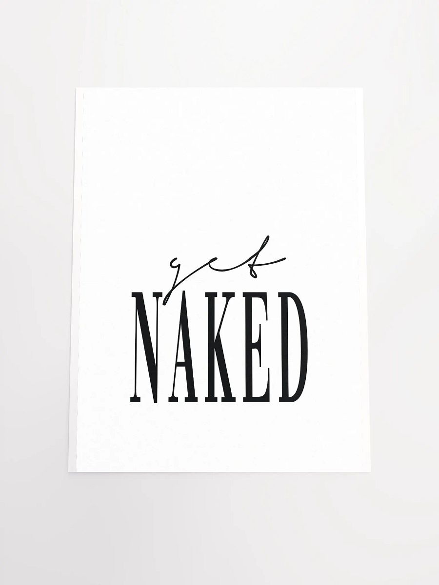 Get Naked typography design product image (15)