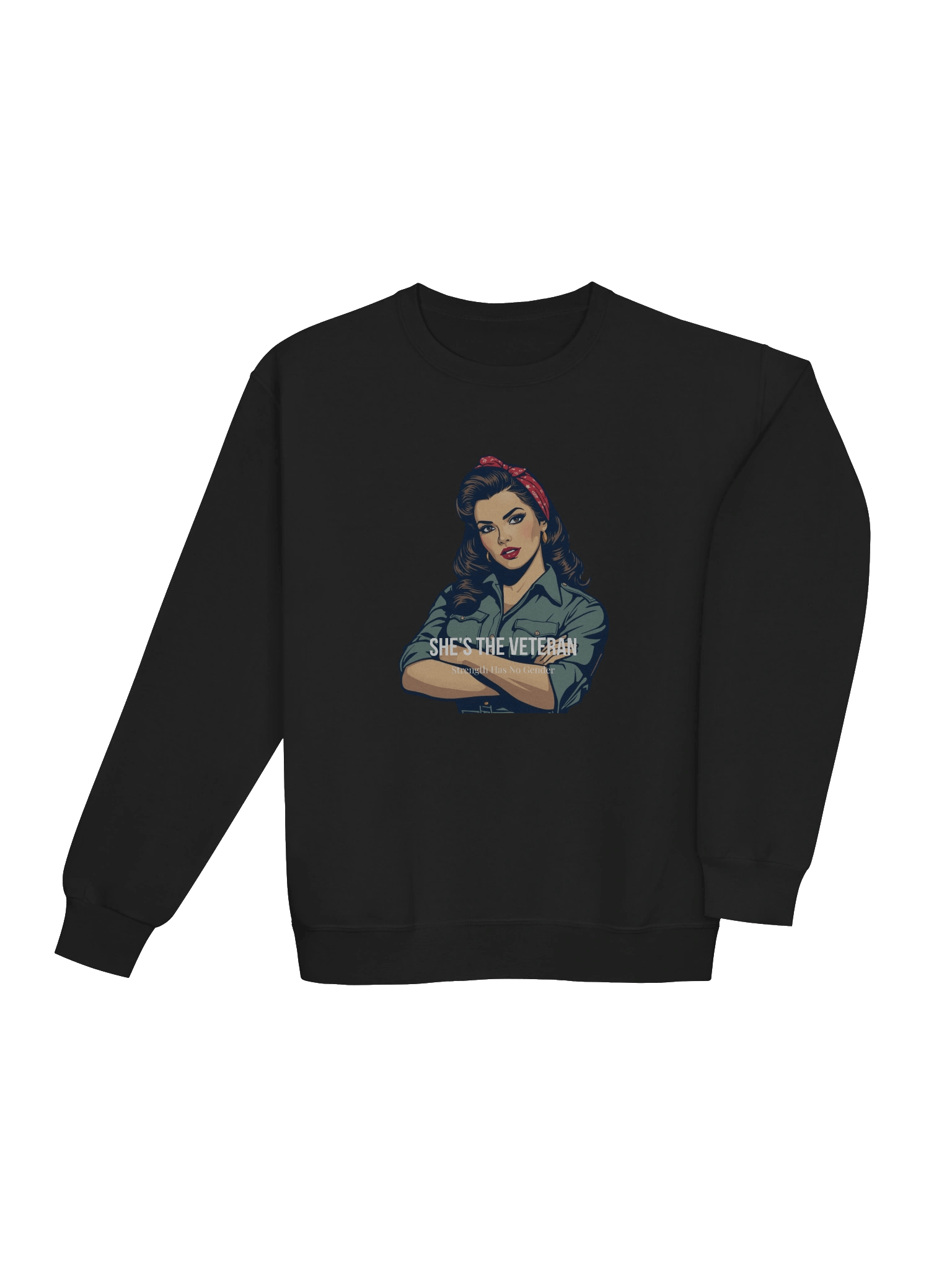 She’s The Veteran Crew Neck Sweatshirt product image (3)