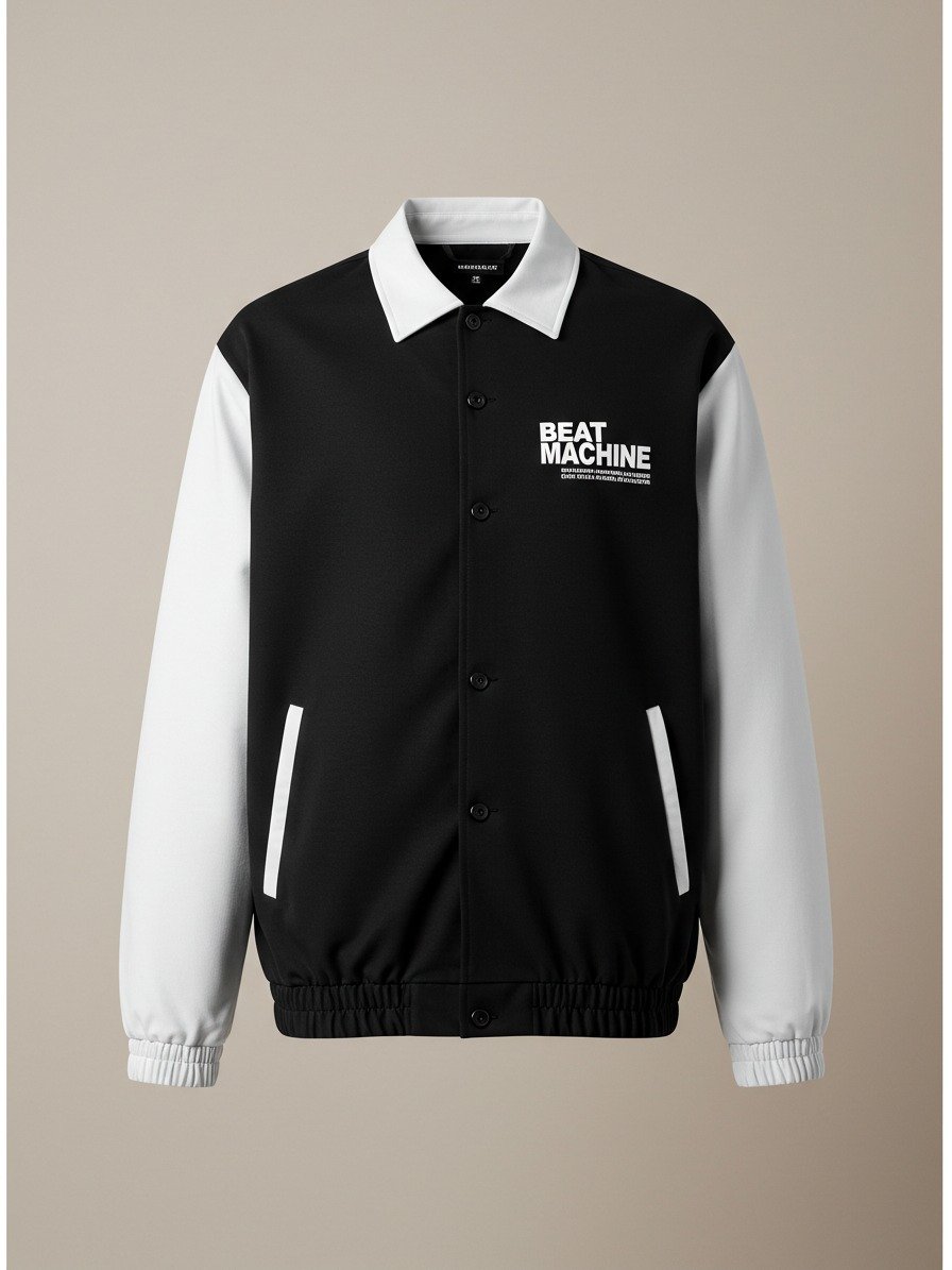 BEAT MACHINE B/W LS COLLAR product image (1)