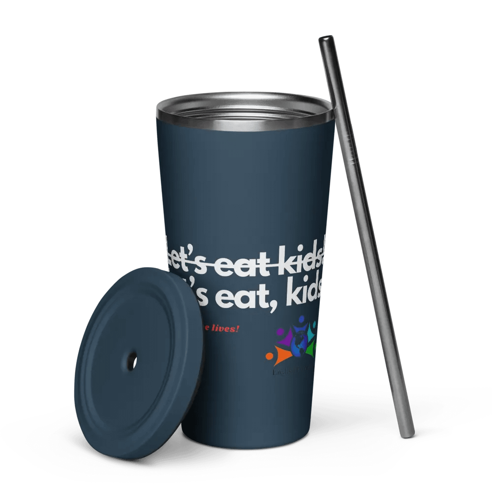 Commas Save Lives - tumbler w/straw product image (5)