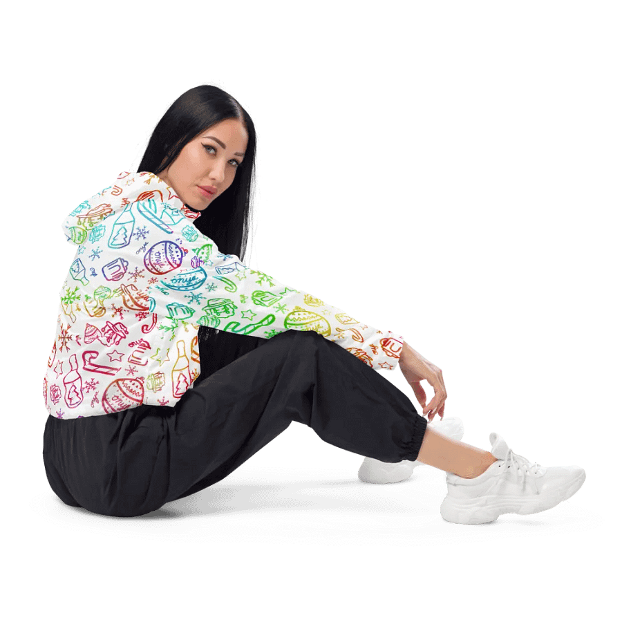 Limited Edition Christmas Rainbow Crop Windbreaker product image (10)