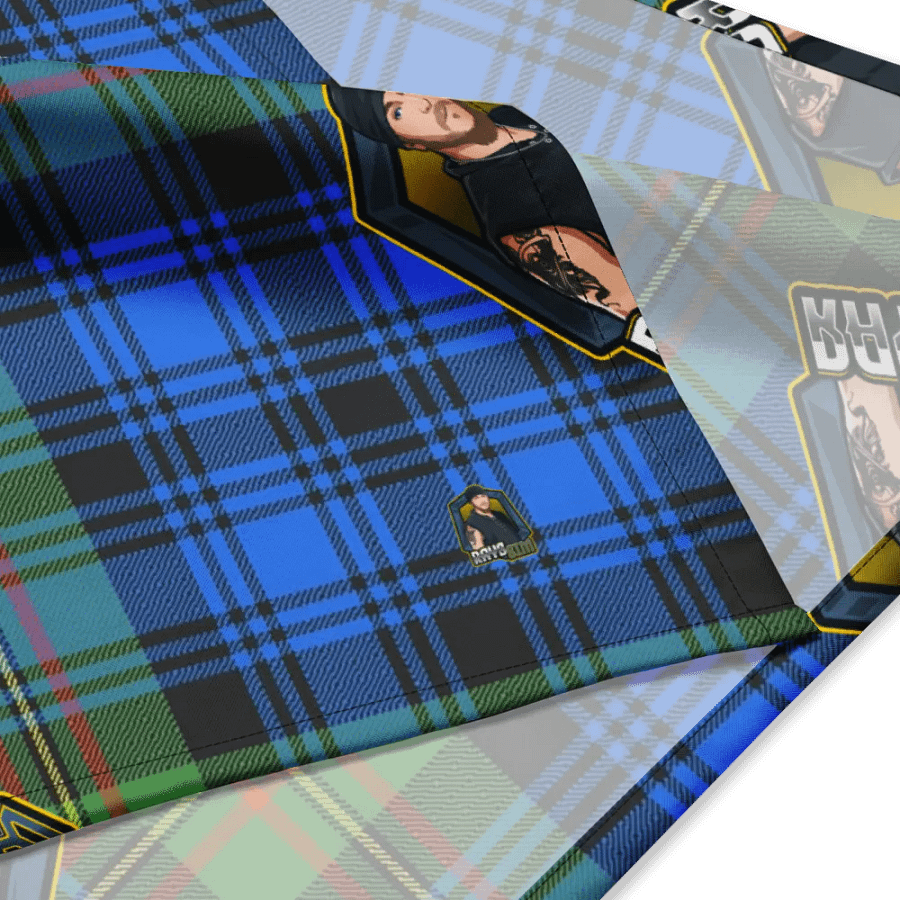 Stylish Stamped Tartan Rays Sim Bandana product image (4)