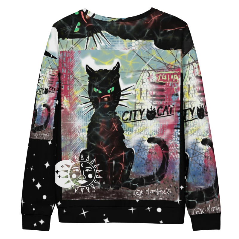 CityCatPaint6 Unisex Art Sweatshirt product image (3)