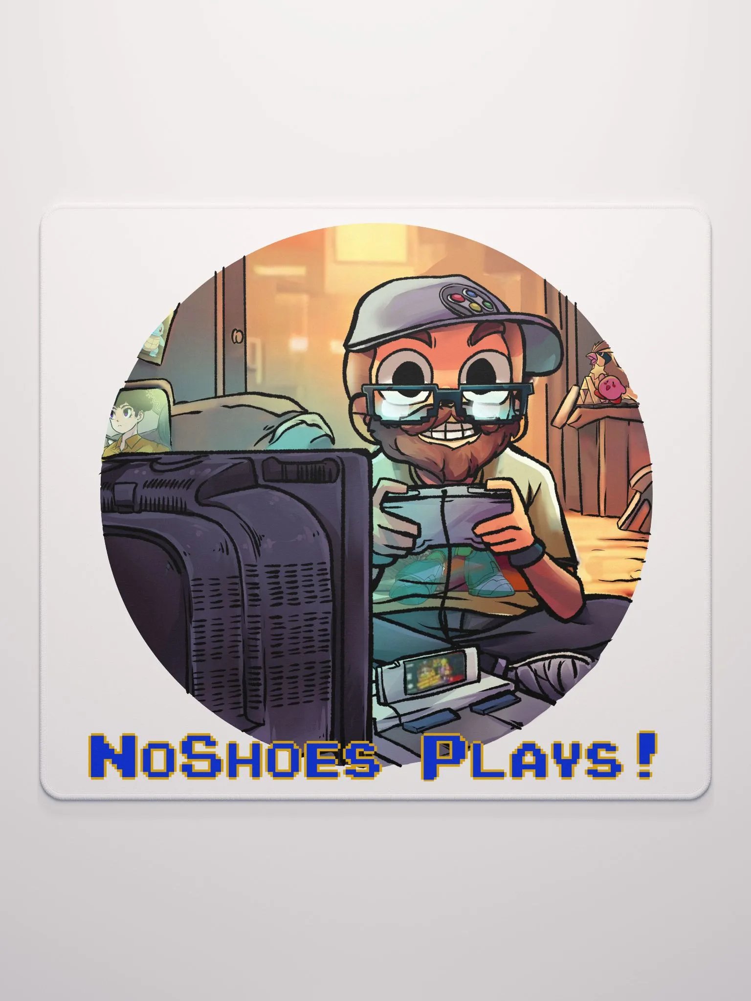 NoShoes Plays VS The World Mouse Pad product image (2)