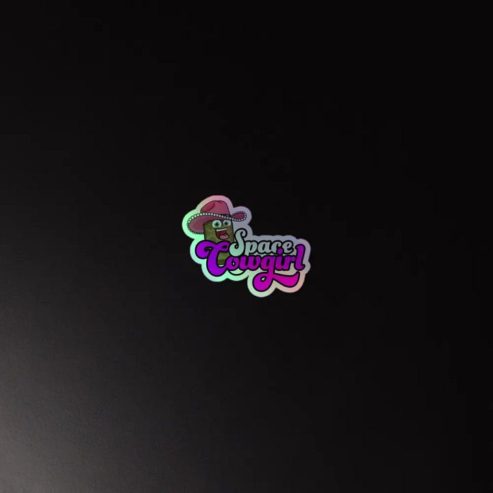 Space Cowgirl Holographic Sticker product image (4)