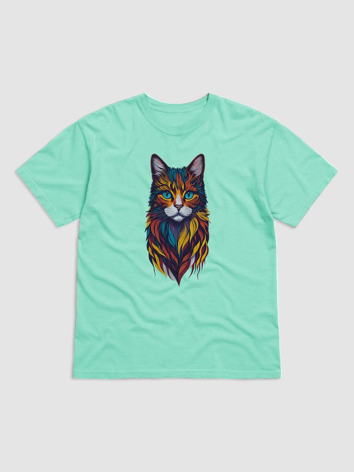 Neon Majesty – Feline Firestorm Tee product image (1)