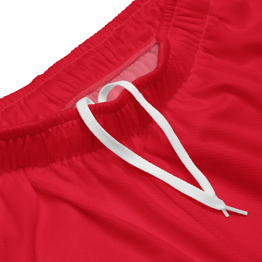 Unisex Activewear - Jersey Shorts Red - Printed Gold Logo product image (3)
