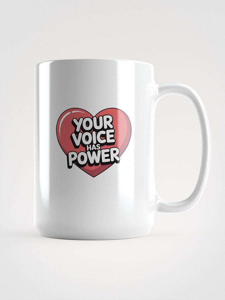 Empowerment Heart White Glossy Mug product image (1)