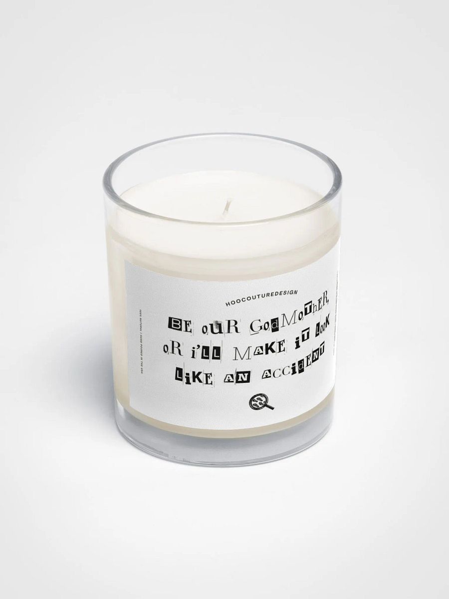 Funny gift for a godmother - Make it look like accident - Soy wax vegan candle product image (3)