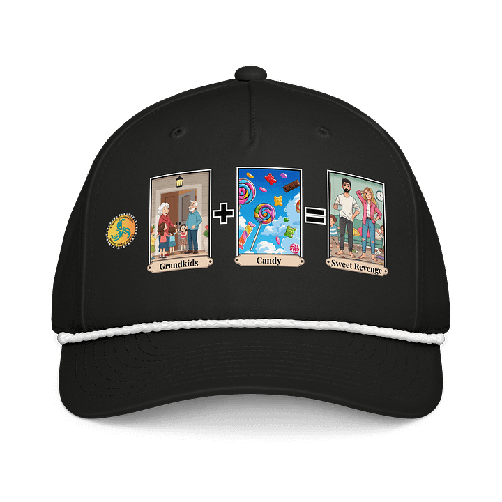 Grandkids + Candy = Sweet Revenge (Both) Richardson Five-Panel Classic Rope Cap product image (1)