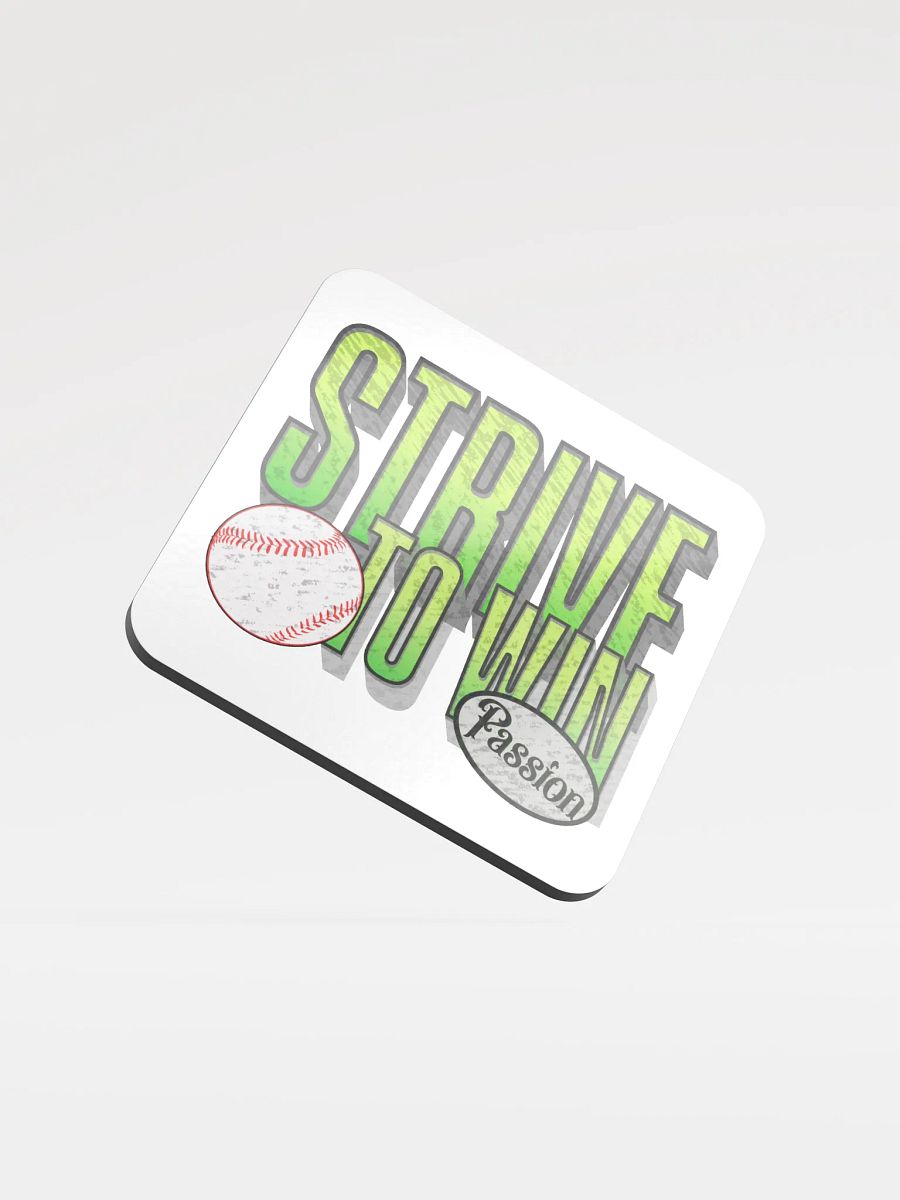 Strive To Win Baseball Passionate Winner Cork Coaster product image (1)