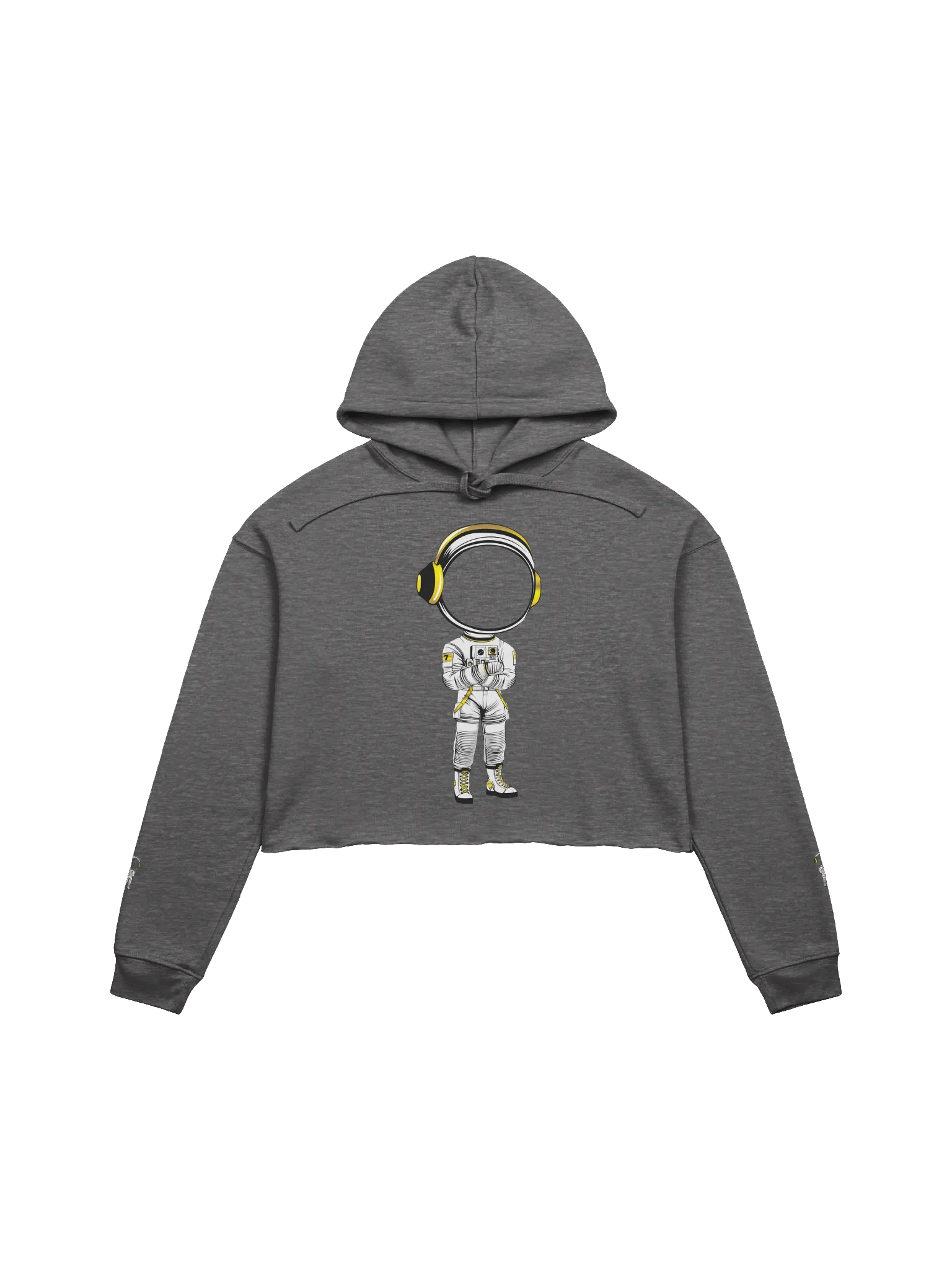 MARS CITY White Astronaut Cropped Hoodie product image (1)