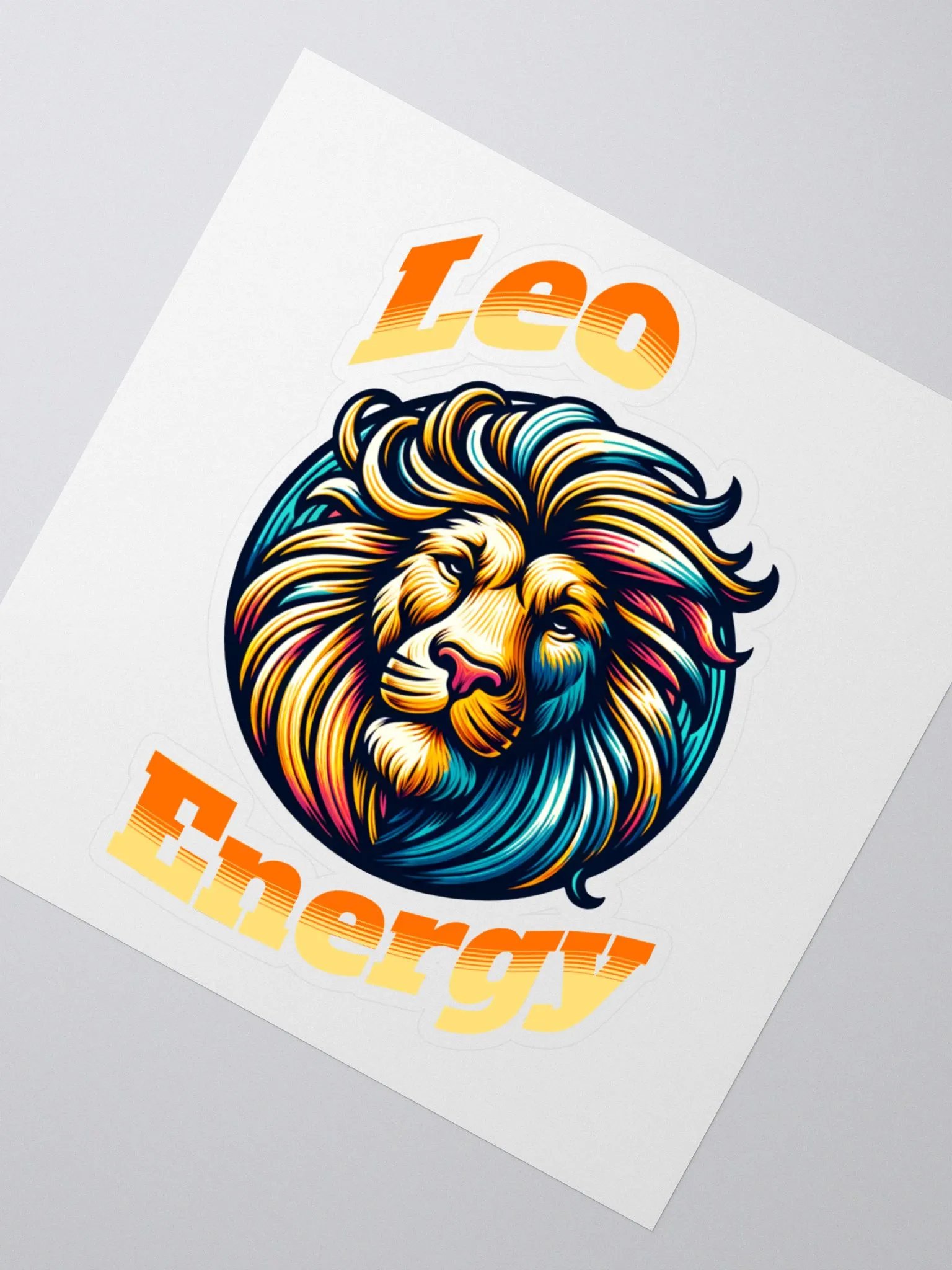 Zodiac Sign Leo Energy Sticker product image (2)