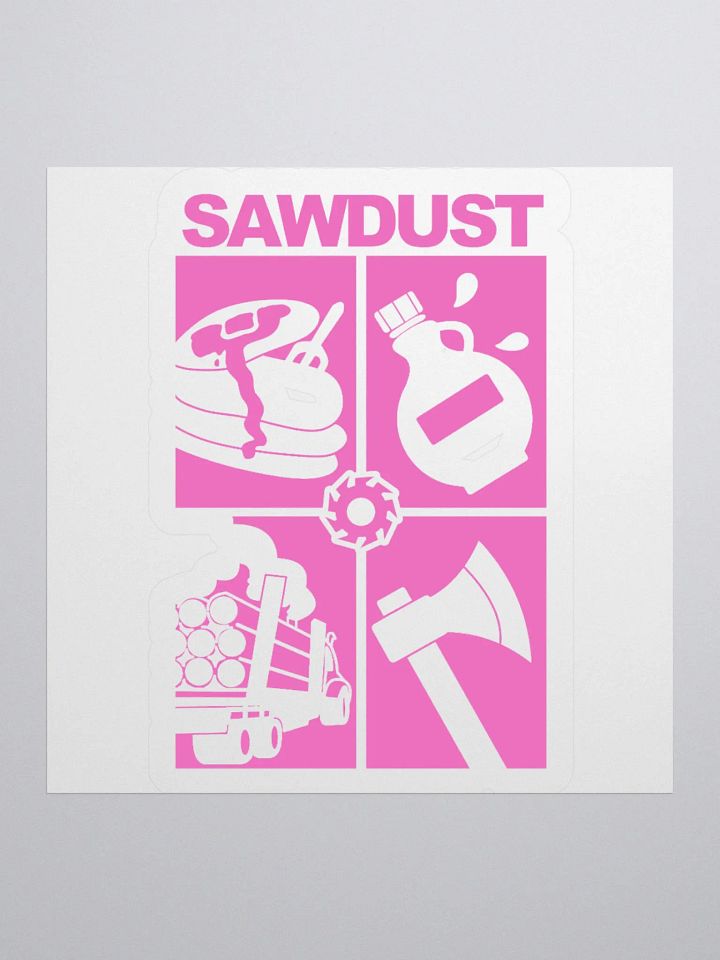 4 Square (pink) Sticker product image (2)