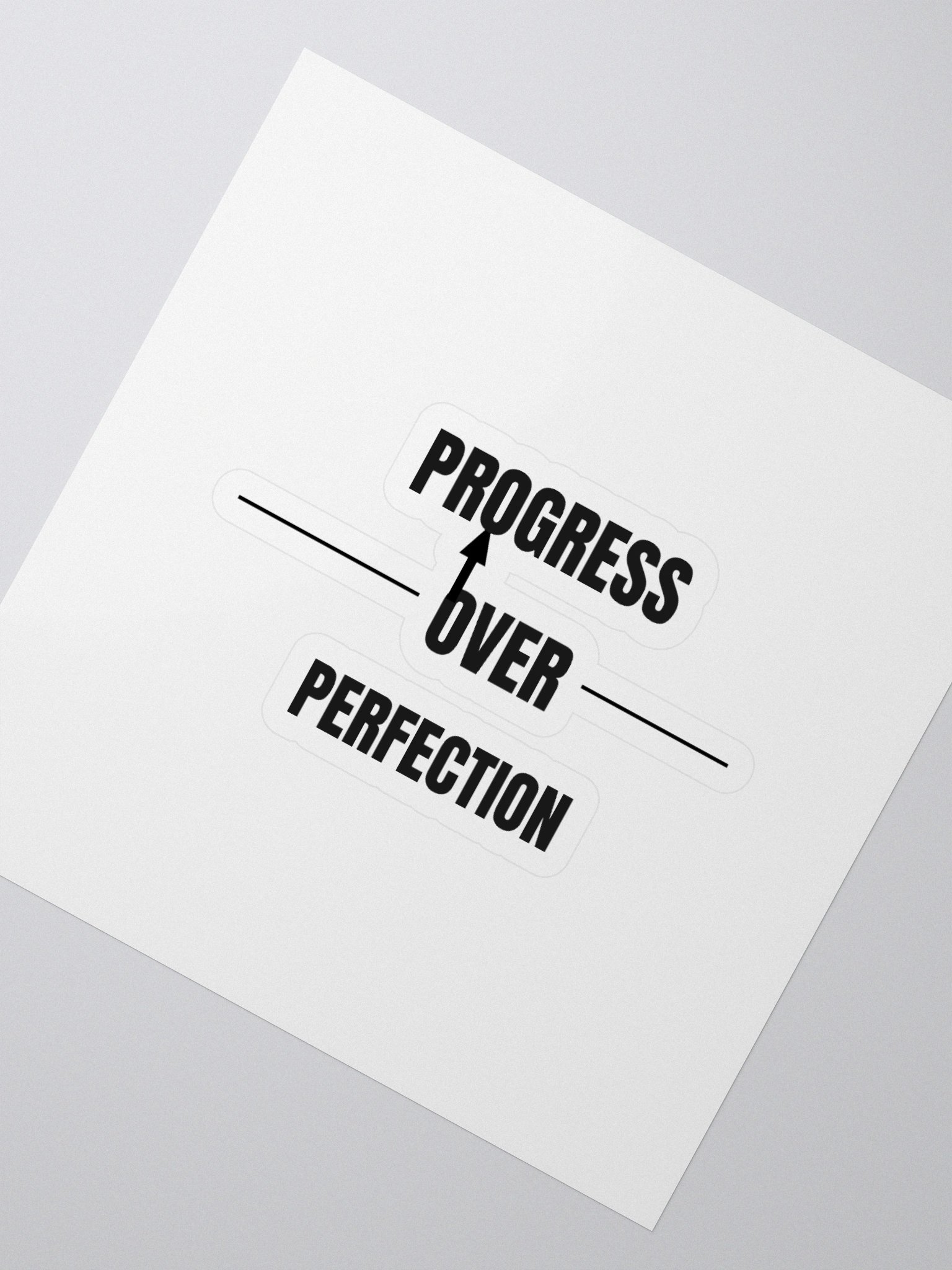 Progress Over Perfection Kiss Cut Stickers product image (2)