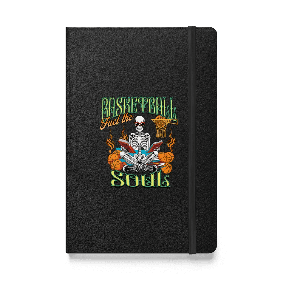Basketball Fuel The Soul Skeleton Hardcover Journal product image (1)