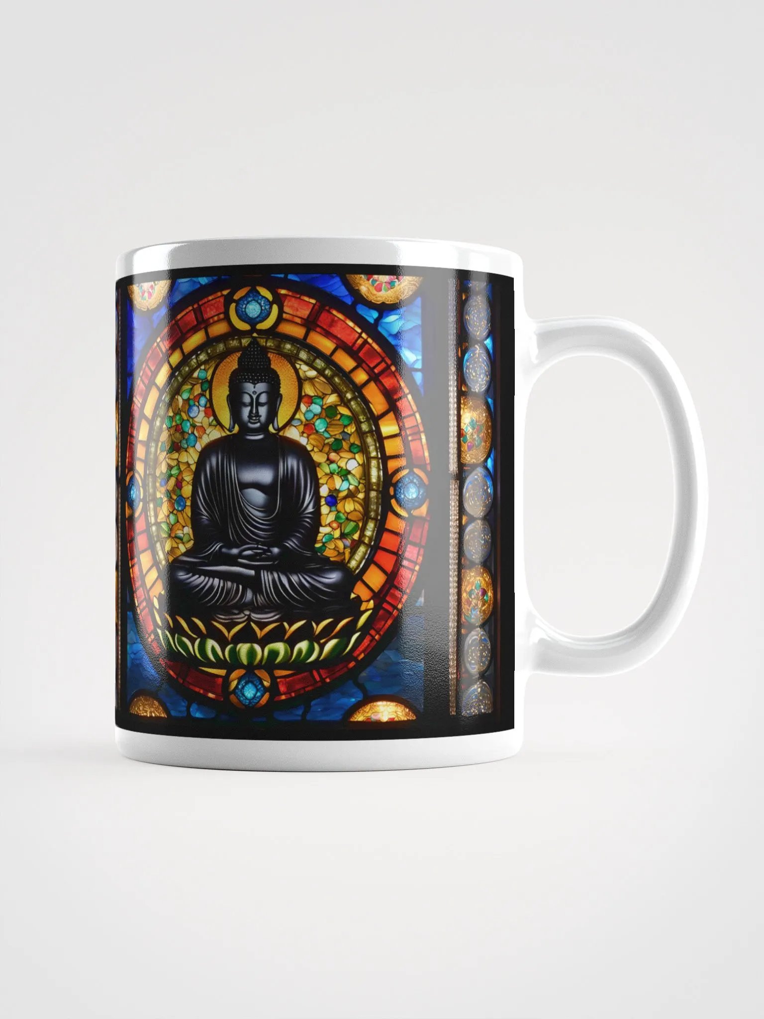 #003 Obsidian Buddha Stained Glass Mug product image (3)