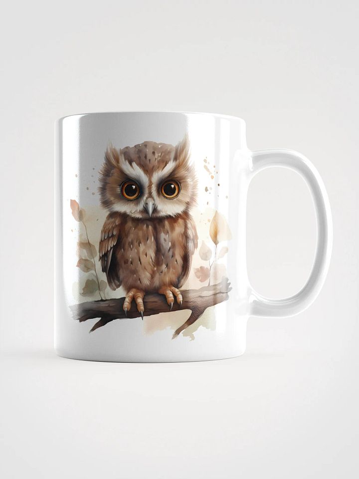 Whimsical Owls White Glossy Mug product image (3)