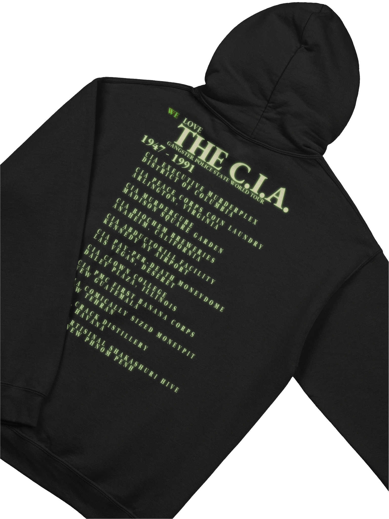 The CIA Glowie World Tour Hoodie - 2nd Edition product image (4)