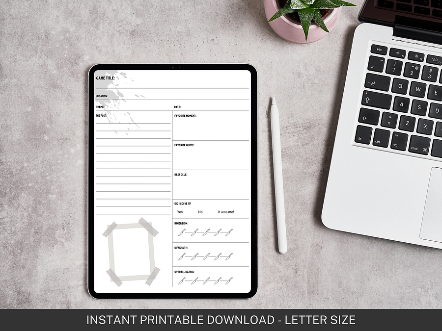 Digital Mystery Party Detective Logbook product image (3)