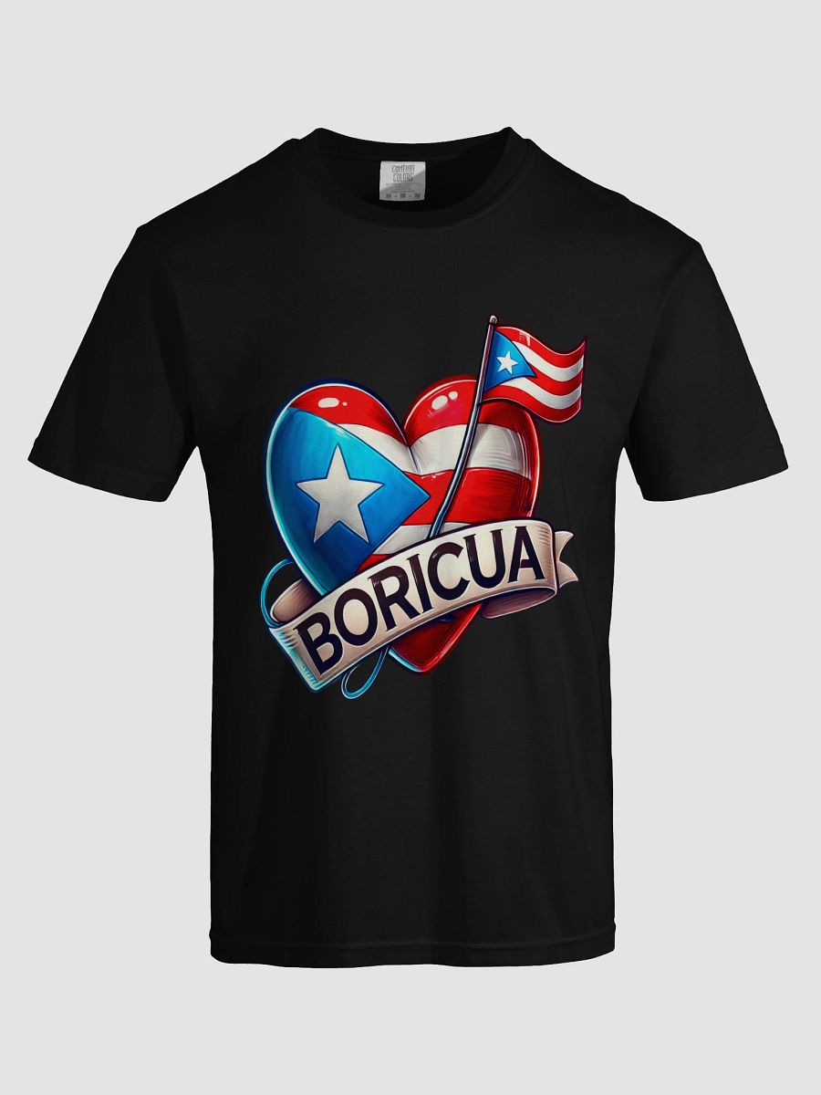 Boricua Pride Flag Heart T-Shirt product image (5)