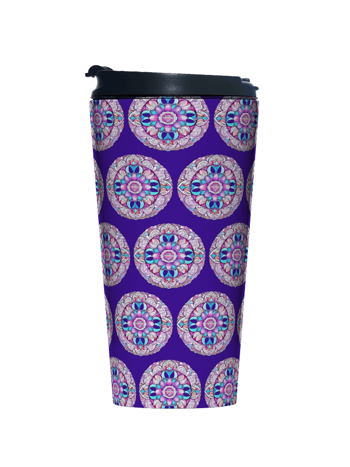 Moonlit Garden Mandala - Stainless Steel Travel Mug product image (1)