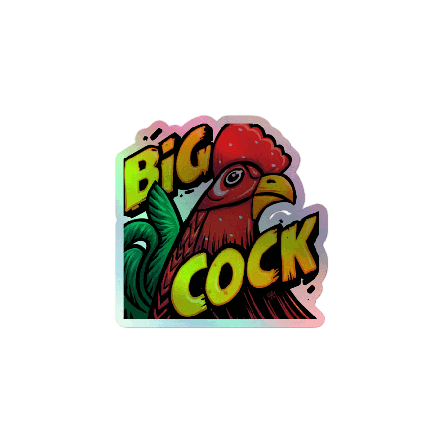 Bold Rooster Holographic Sticker Sheet product image (1)