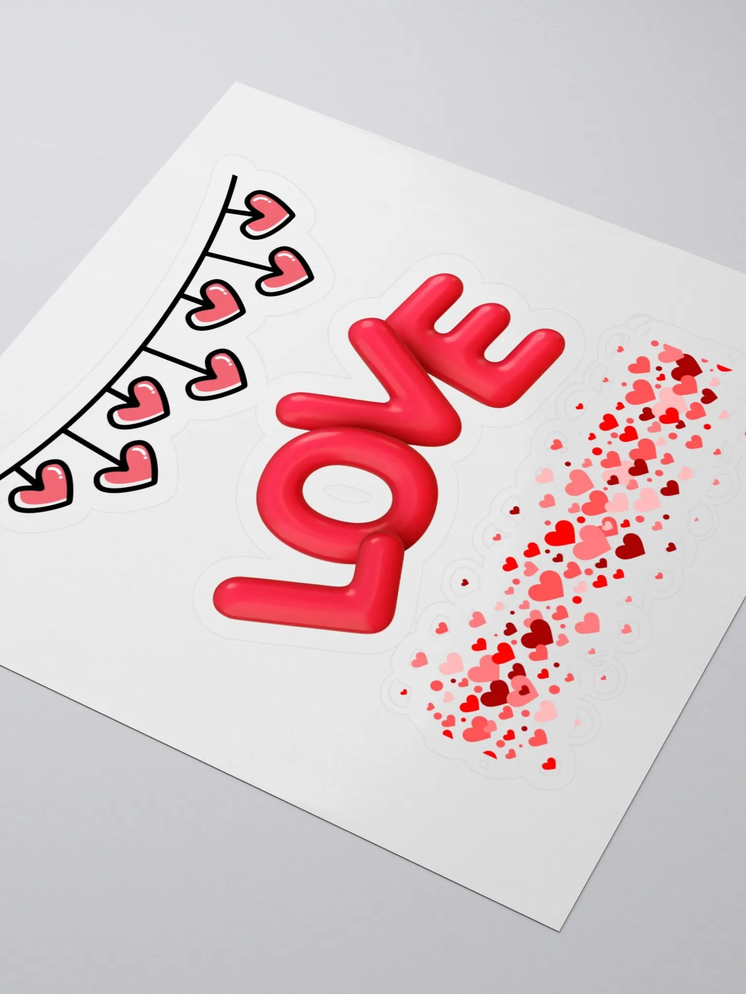 Love Burst Kiss Cut Stickers product image (3)