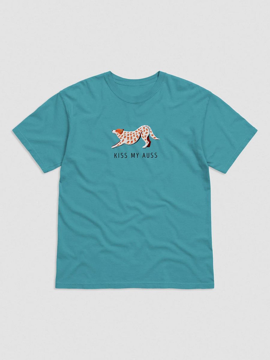 Kiss My Auss T-Shirt(Embroidered) of an Australian Cattle Dog(Red Heeler) product image (4)