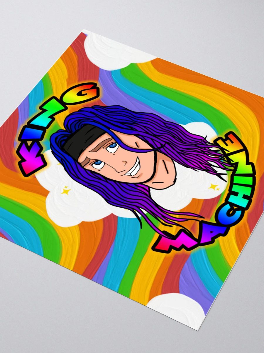 Rainbow King cloud sticker product image (9)