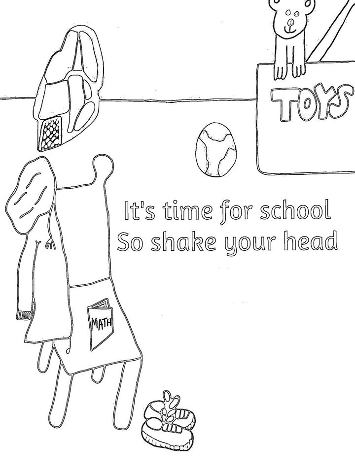 Time for School Rhyming Coloring Book for Young Kids: Things to Do In School, Coloring Pages for Children product image (2)