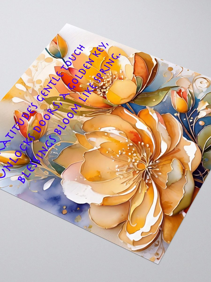 Gratitude's Golden Bloom Sticker Set product image (3)