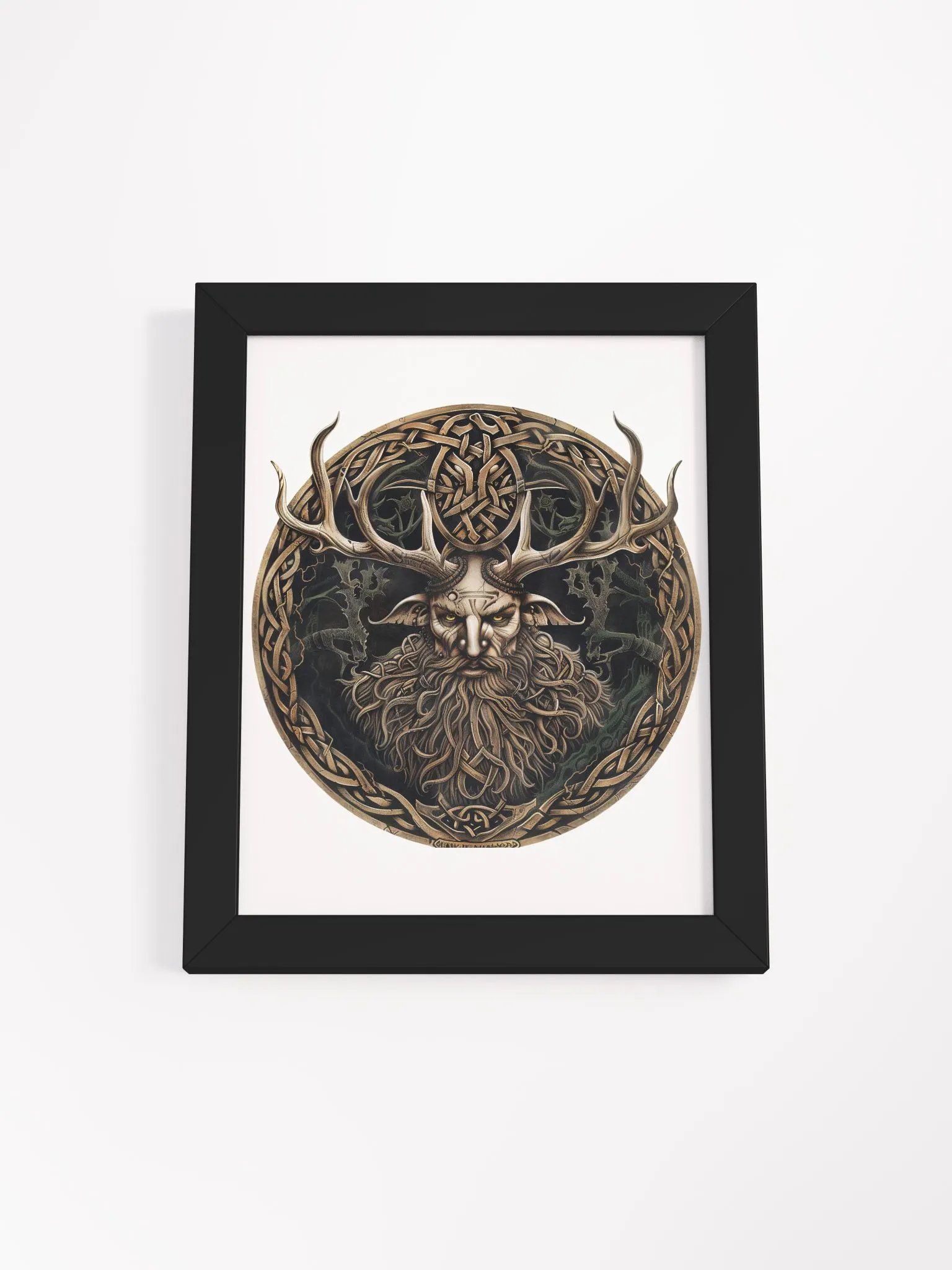 Cernunnos - The Celtic Horned God Framed High-Quality Matte Poster product image (5)