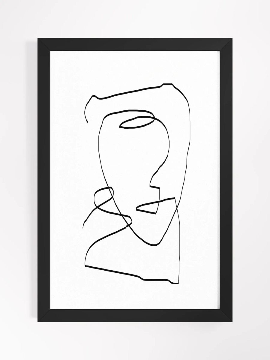 Fluid Lines Framed Poster – Modern Abstract Wall Art | Elegant Minimalist Design | Premium Framed Décor for Contemporary Spaces product image (1)