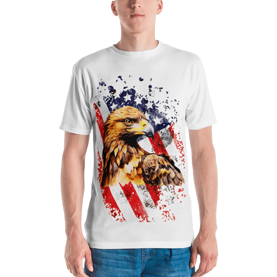 American Patriotic Eagle All-Over Print Tee product image (2)