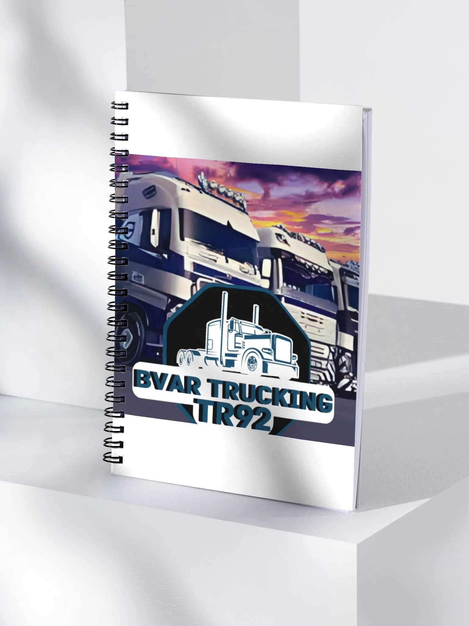 Vibrant Trucking Scene Spiral Notebook product image (4)