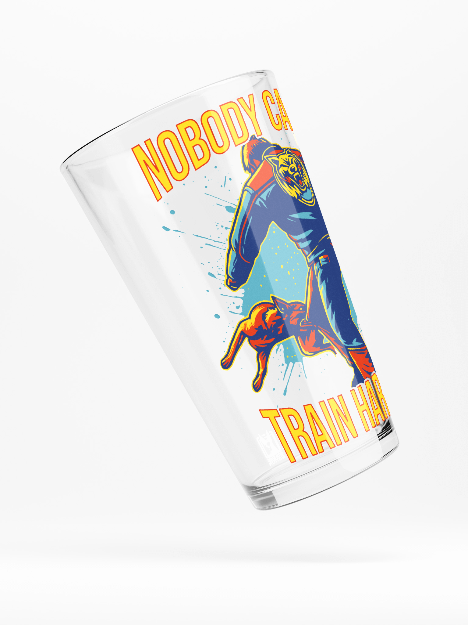NOBODY CARES, TRAIN HARDER - Shaker Pint Glass product image (4)