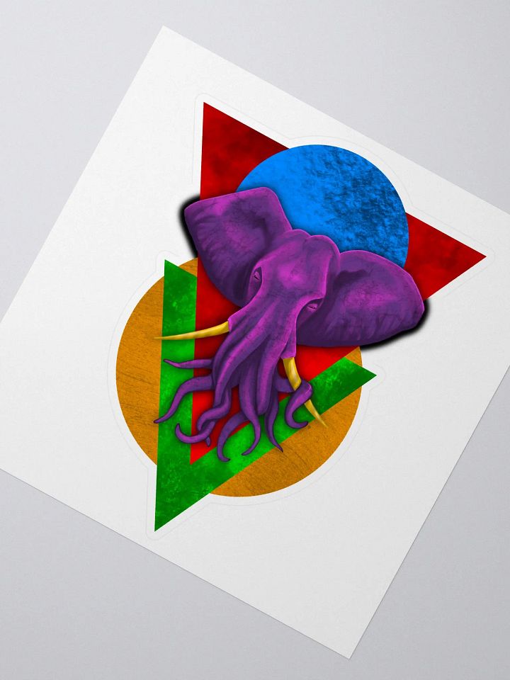 Pink Octophant - Sticker product image (2)