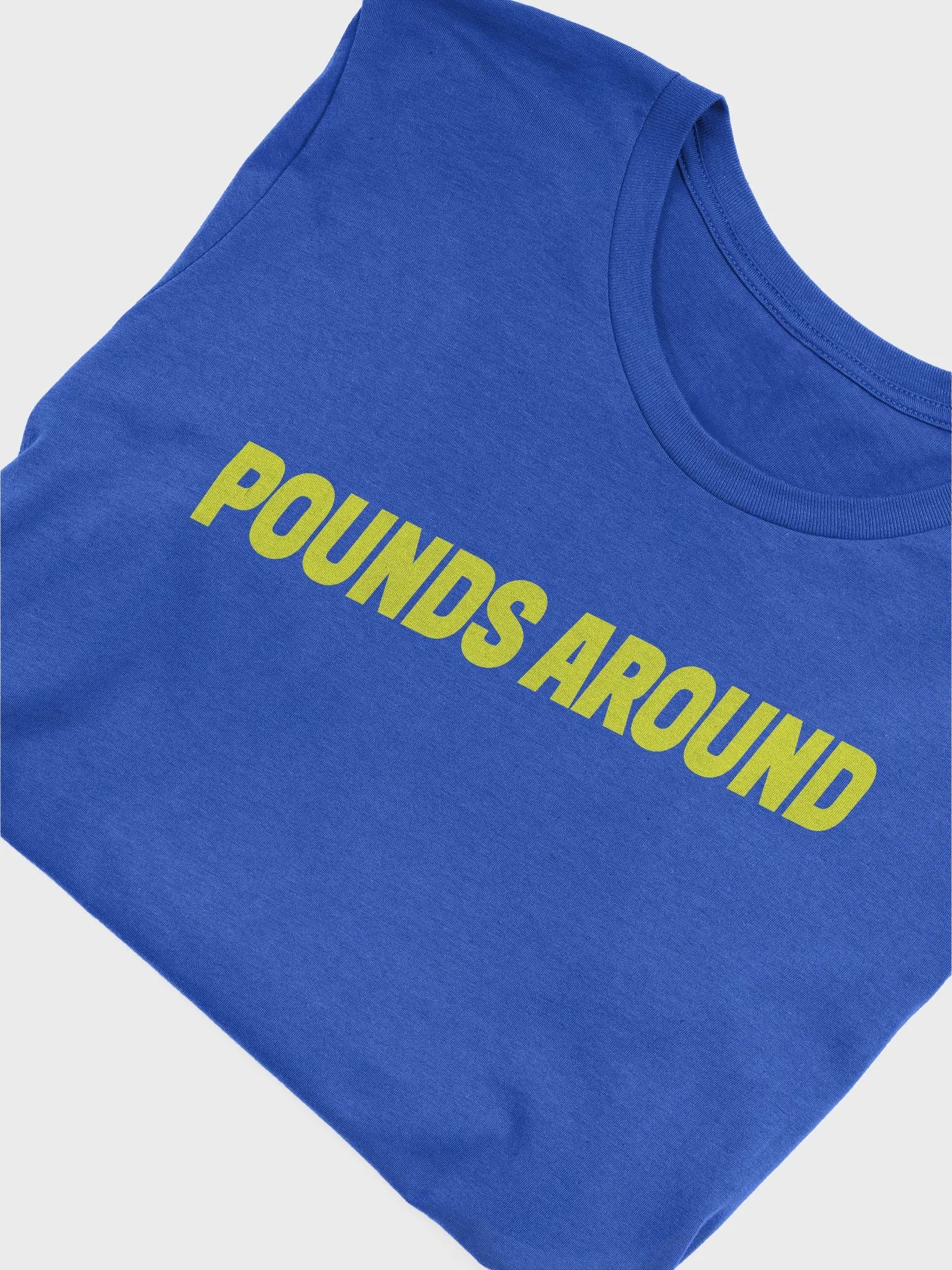 POUNDS AROUND BLUE AND YELLOW SHIRT product image (5)