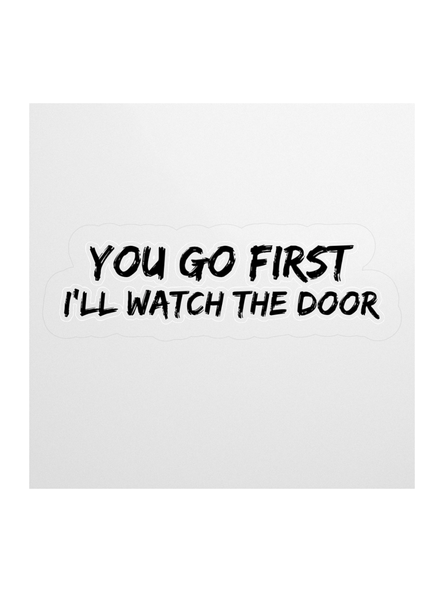 Watch The Door Kiss Cut Stickers product image (1)